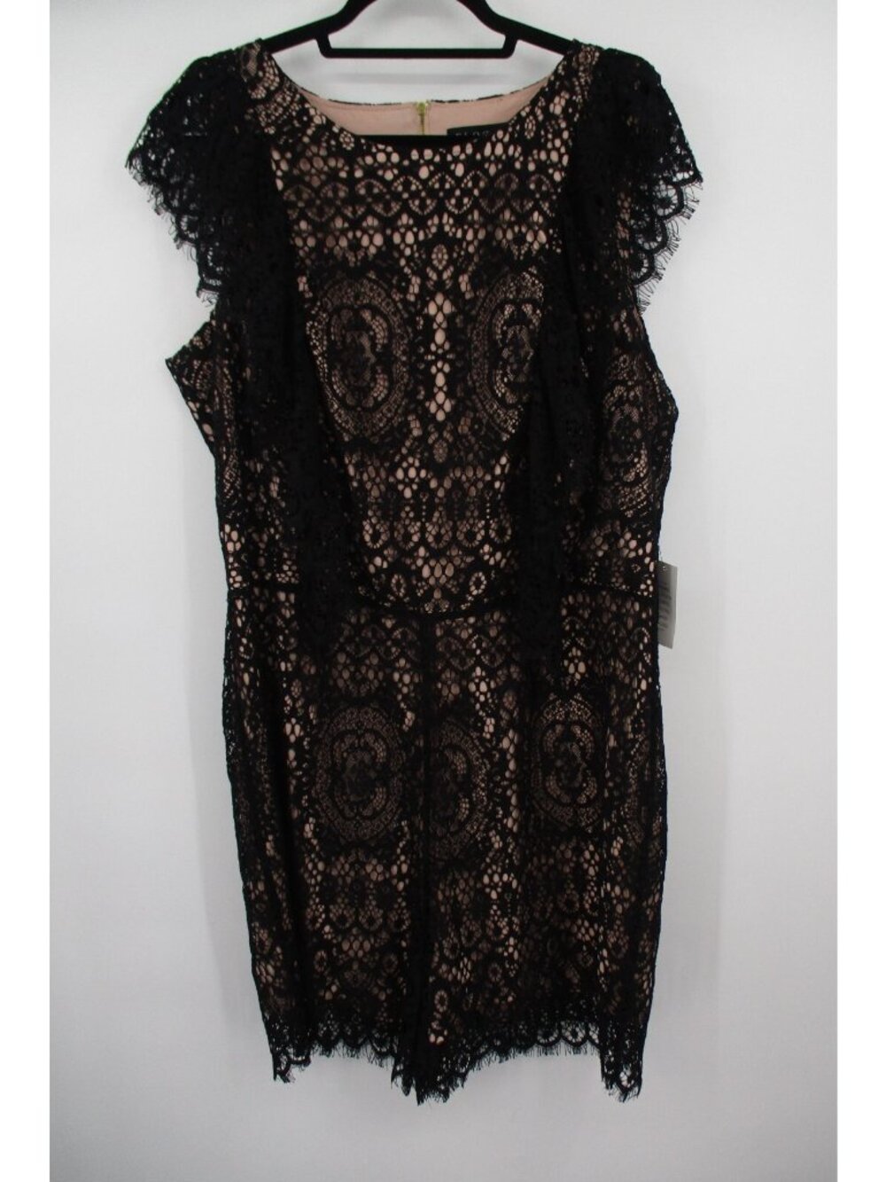 Eloquii Womens Romper Dress Lace Wide Leg Size 18 Plus Size Lace Underlay New
